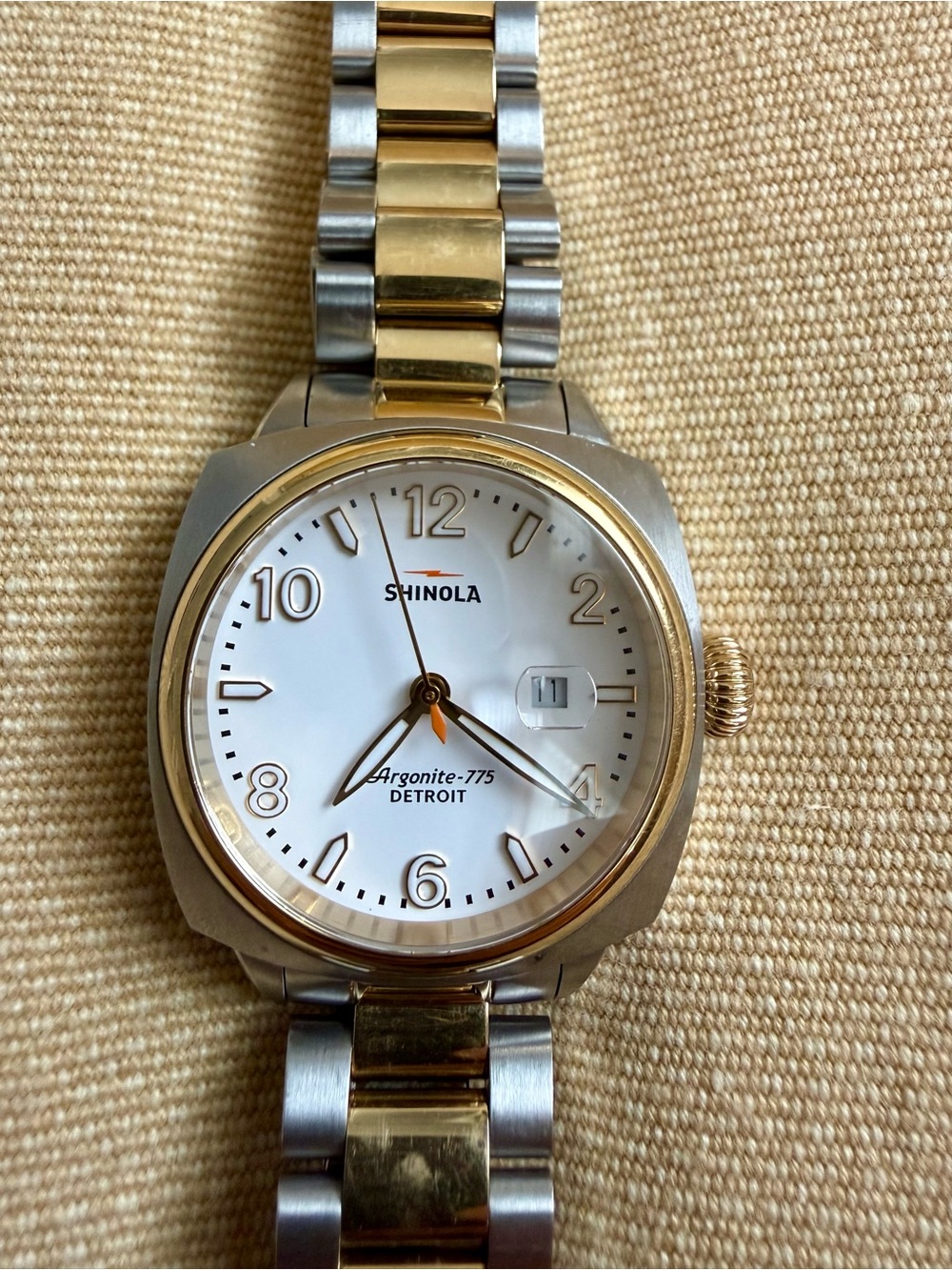 Shinola Two-Tone Stainless Steel Women's Watch - Gold & Silver Brakeman watch - Picture 2 of 7